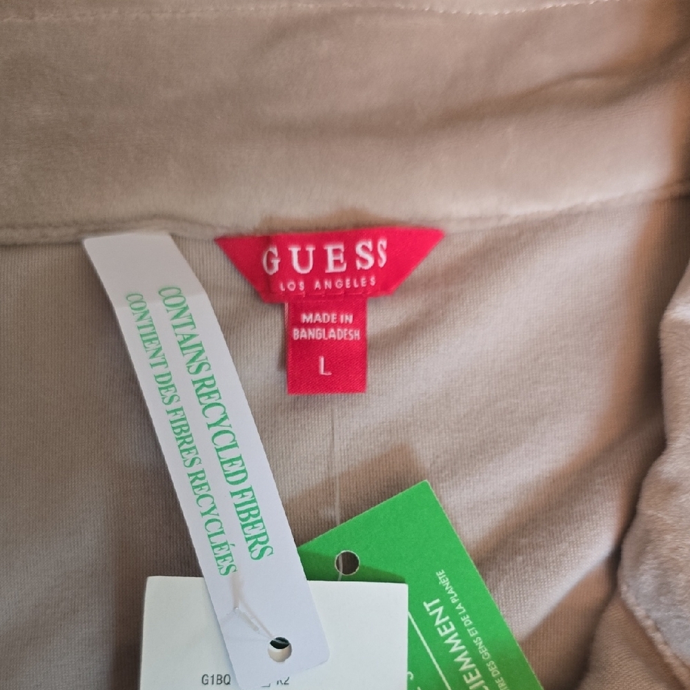 Guess Factory Eco Uma Velour Zip-up Jacket - Picture 2 of 11